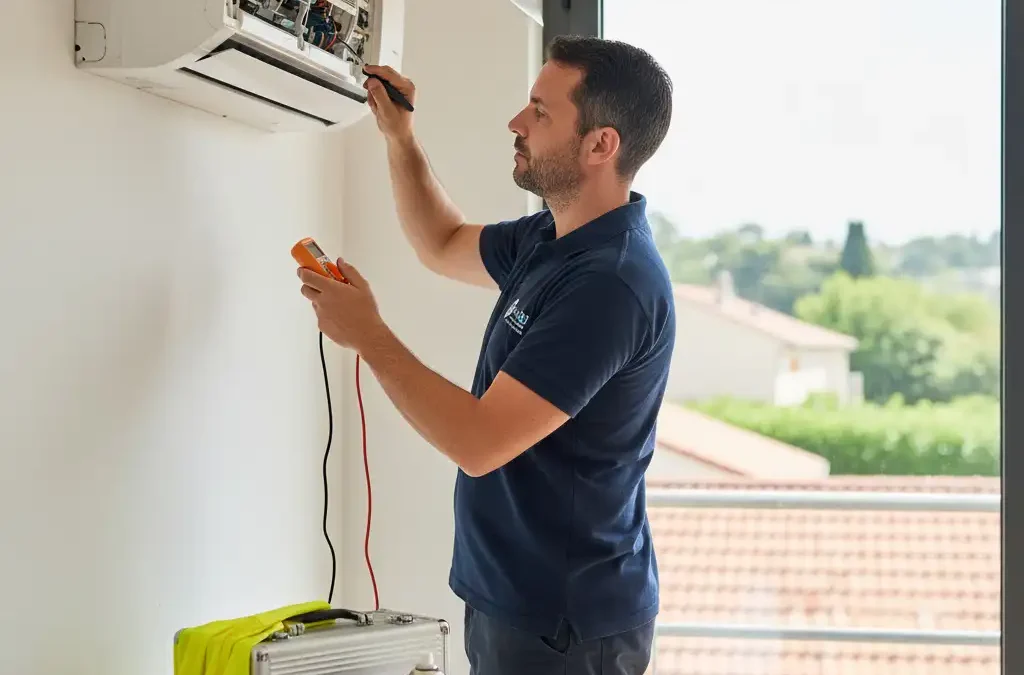 Entretien de climatisation.