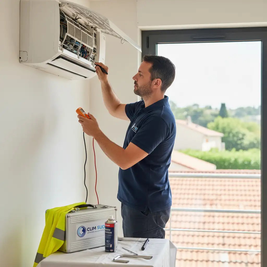 entretien de climatisation par un expert Clim Sud Expert en climatisation